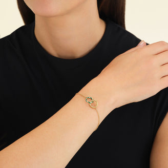 Smaragdgrün Duo Armband leftcolumn