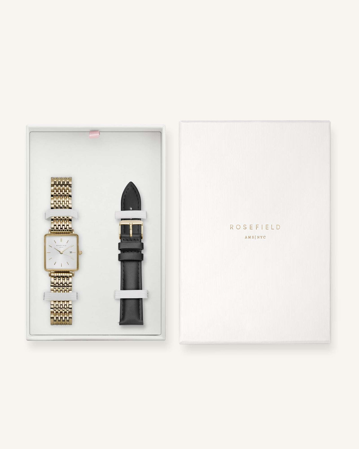 Boxy Gold + Uhrenband Geschenkset leftcolumn