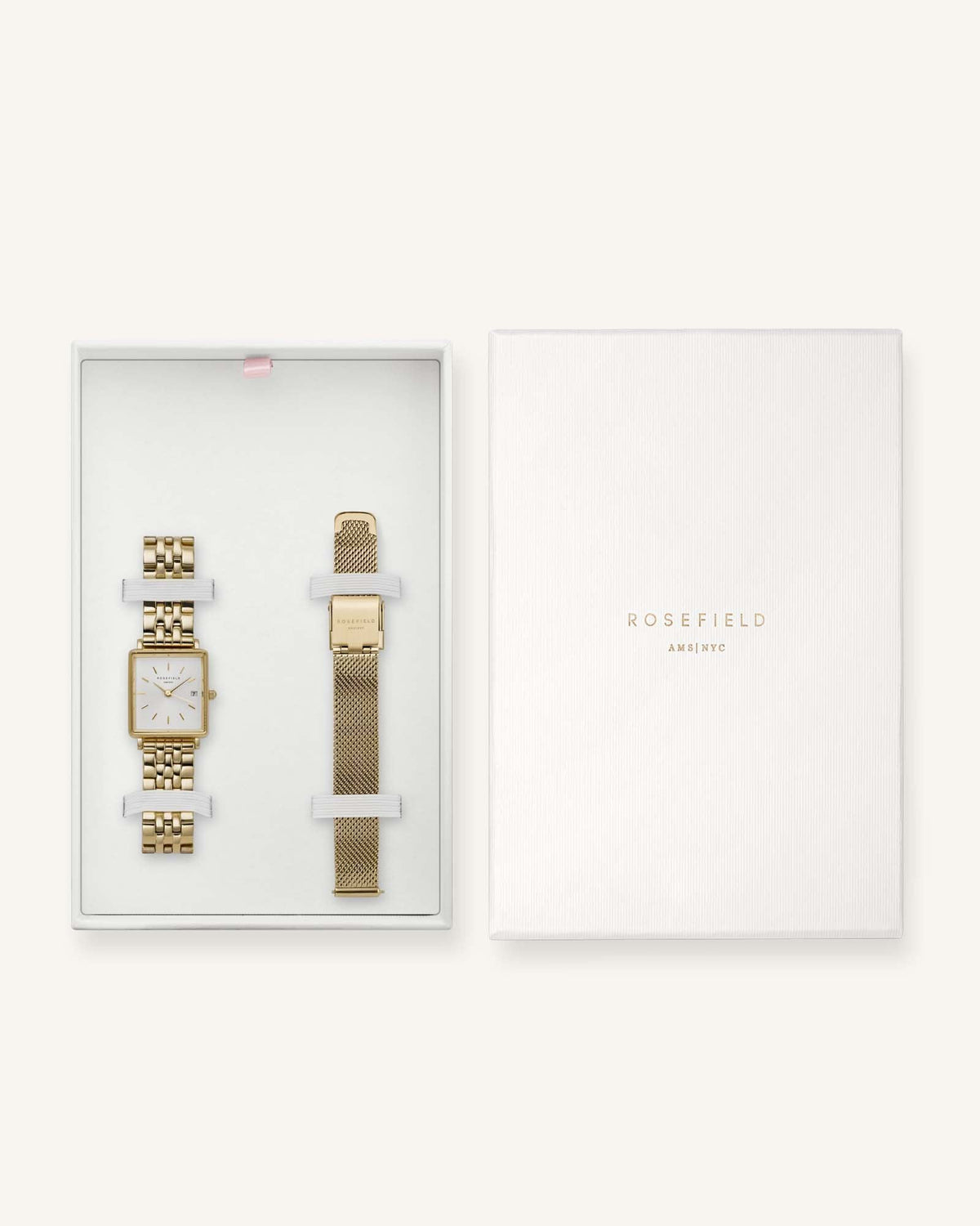 Boxy XS Gold + Uhrenband Geschenkset leftcolumn