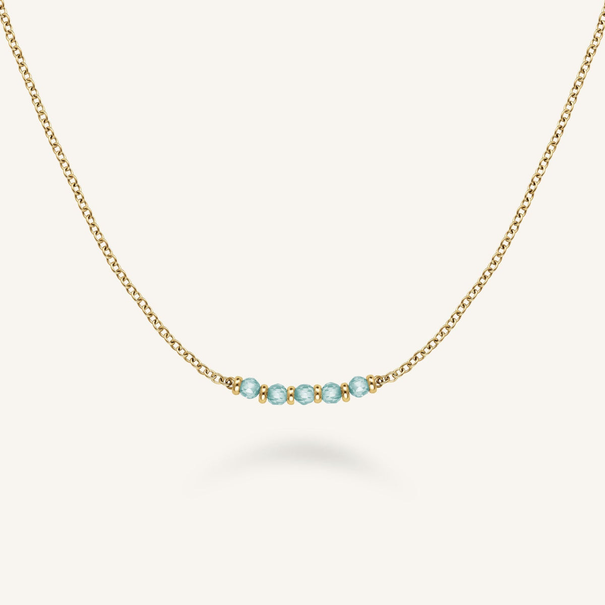 5 Stein Halskette Blau leftcolumn