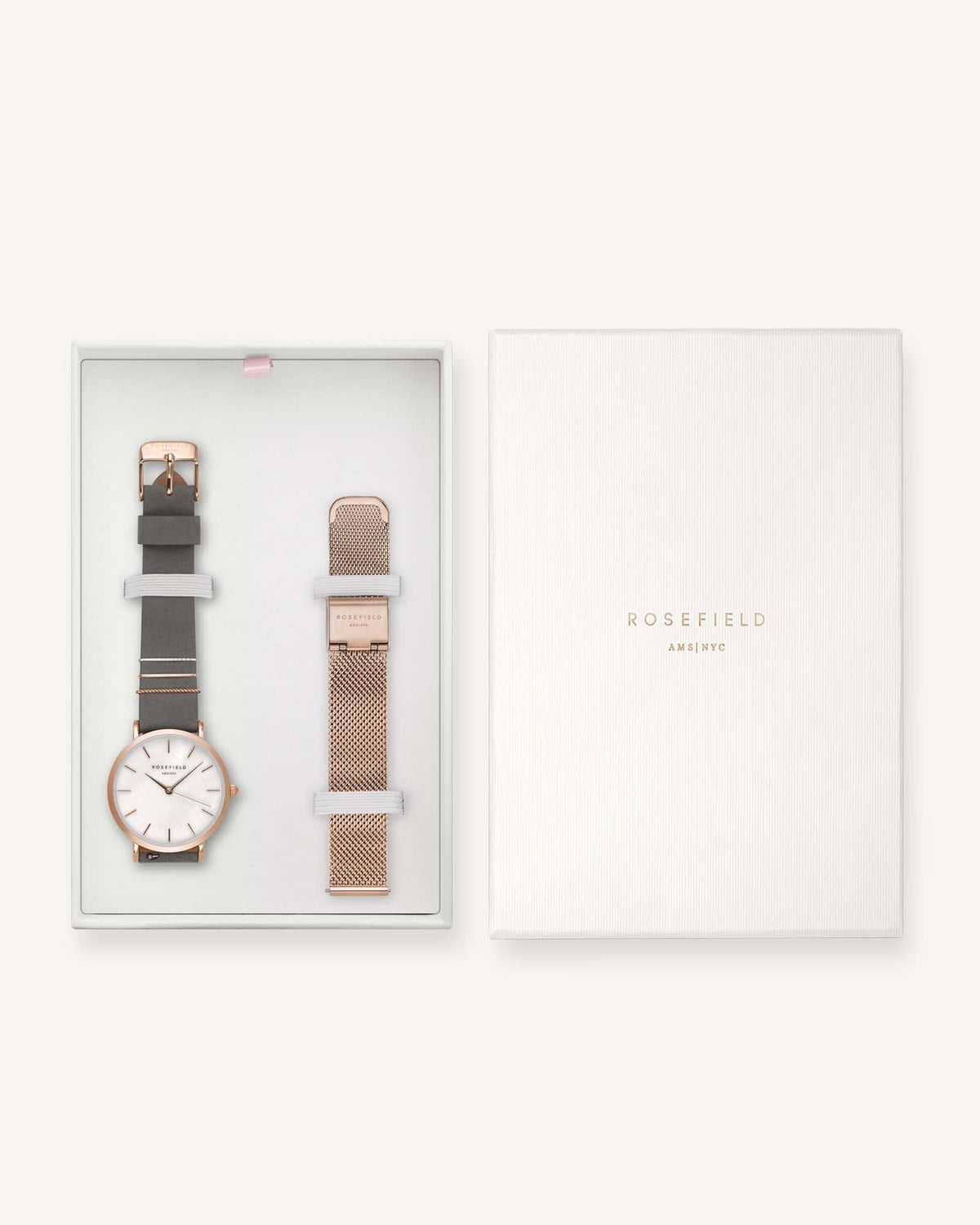 West Village Grau + Uhrenband Geschenkset leftcolumn