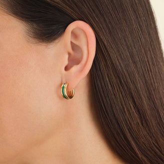 Triple Creolen Smaragdgrün leftcolumn