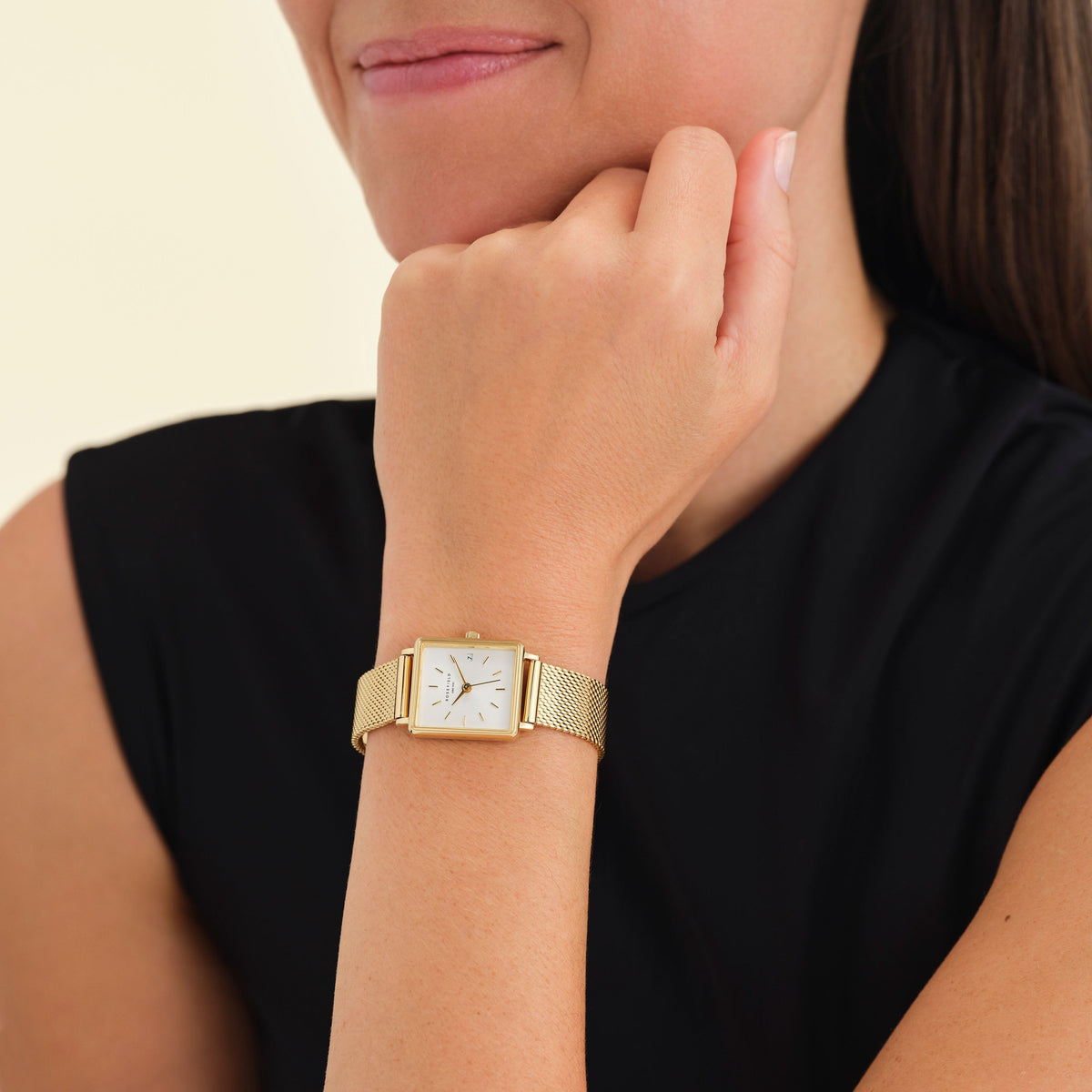 Boxy XS Gold Mesh - Mit Gravur leftcolumn