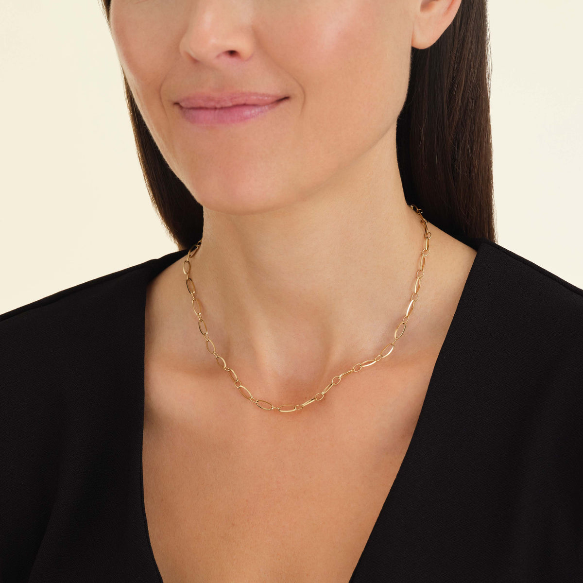 Oval Chain Halskette leftcolumn