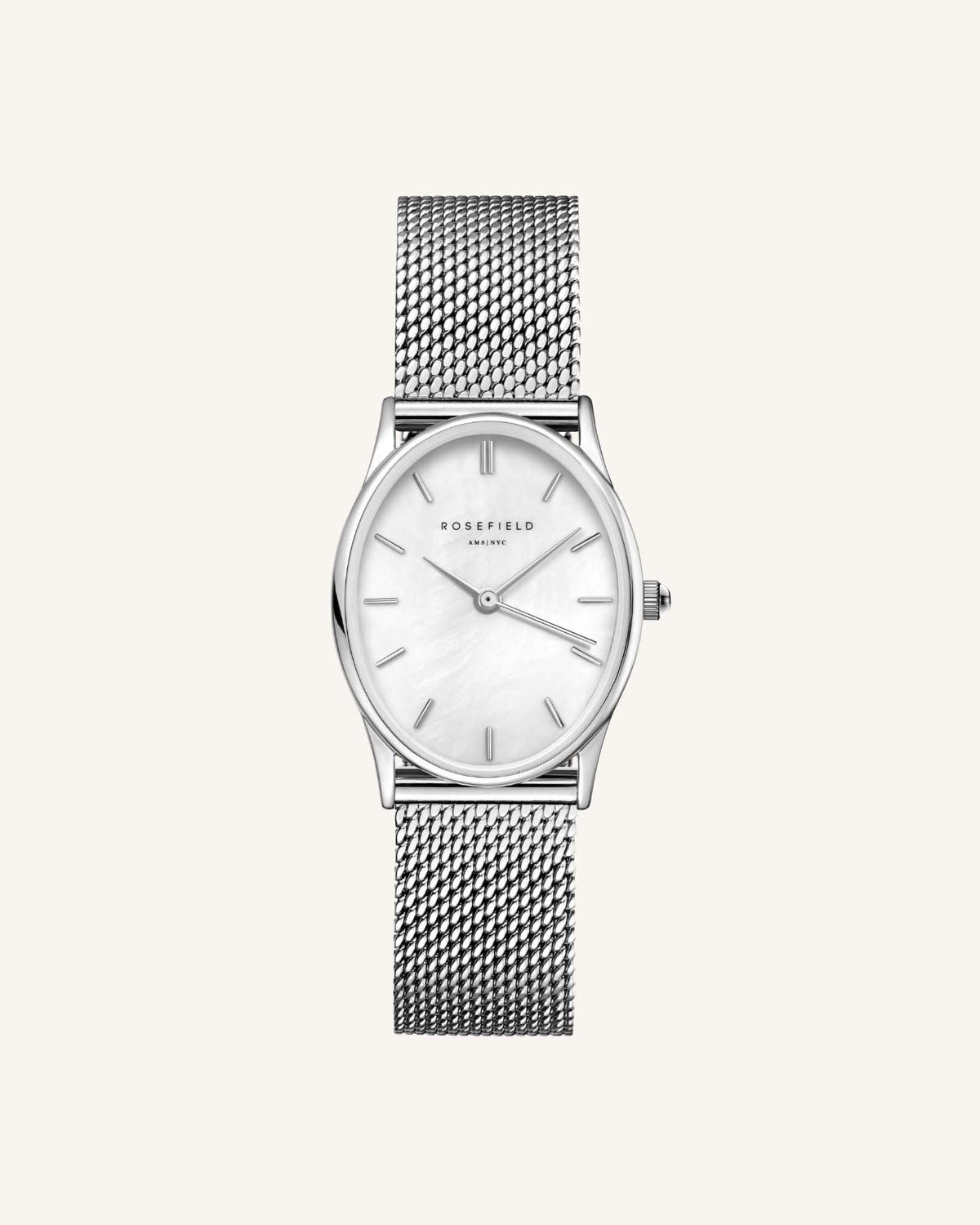 Oval Perlmutt Mesh Silber leftcolumn