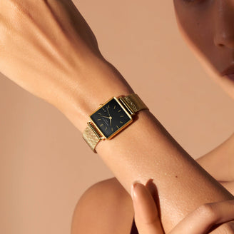 Boxy Schwarz Gold Mesh leftcolumn