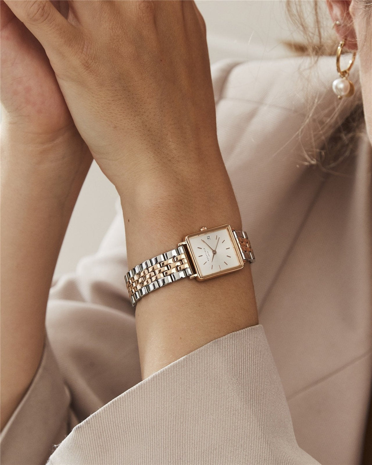Boxy XS Silber Roségold Duo leftcolumn