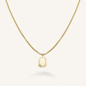 Octagon Enamel Halskette JNOCG-J850,leftcolumn,