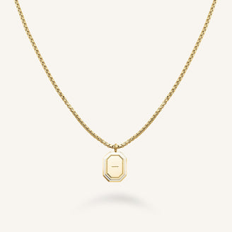 Octagon Enamel Halskette JNOCR-J856,leftcolumn