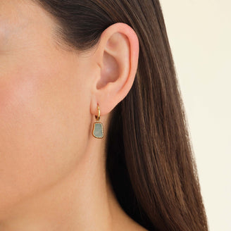 Organisch Geformte Edelsteinen Ohrringe JEOGS-J661,leftcolumn