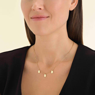 Triple Octagon Halskette JNTOS-J852,leftcolumn