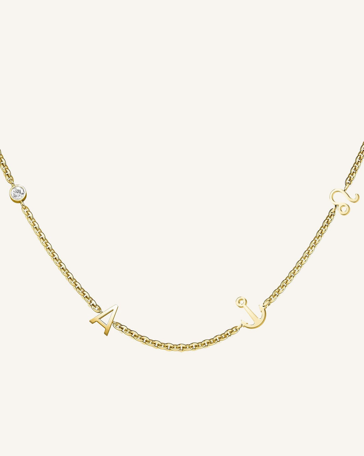 Halskette 4 Charms N-RoseGold-4,leftcolumn