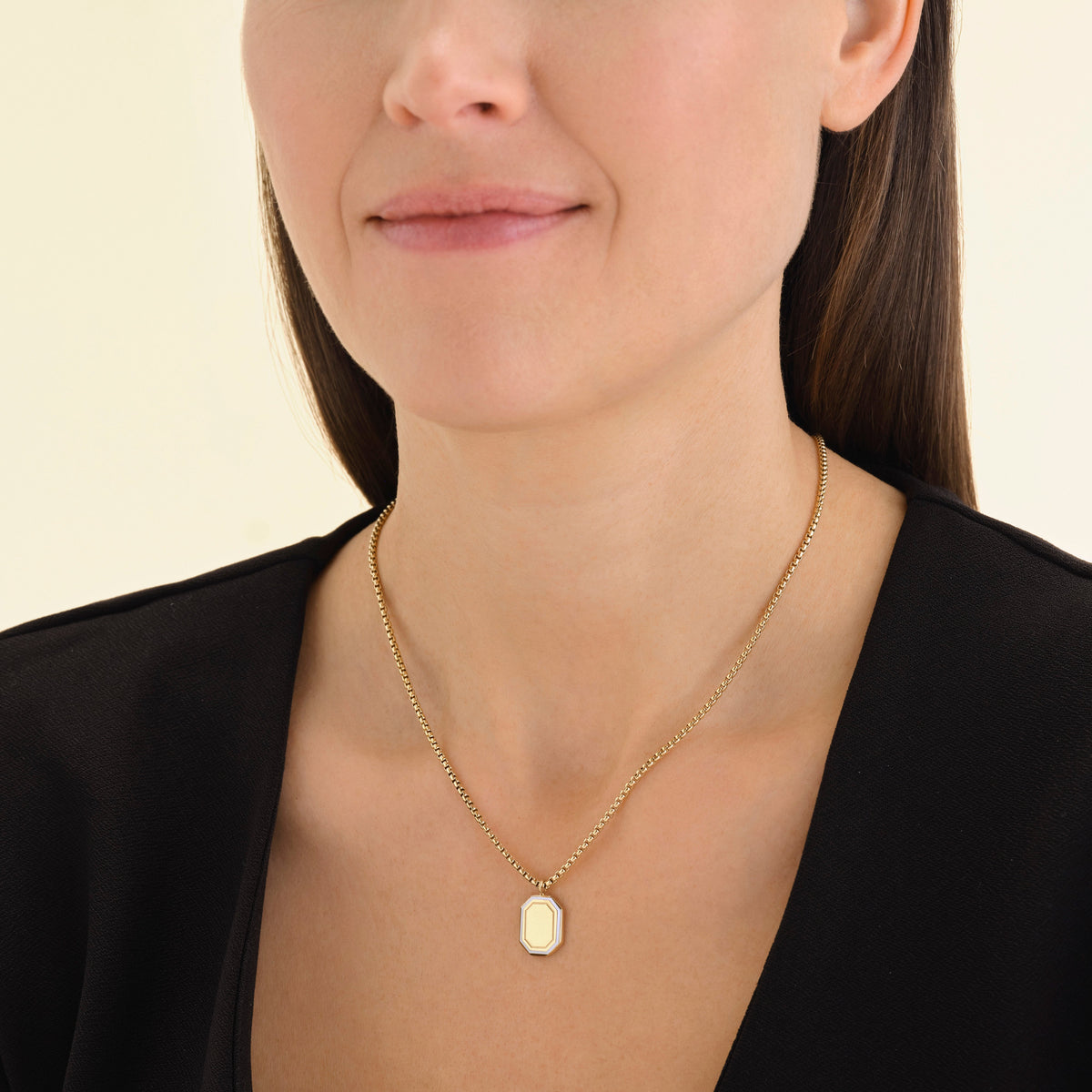 Octagon Enamel Halskette JNOCG-J850,leftcolumn,