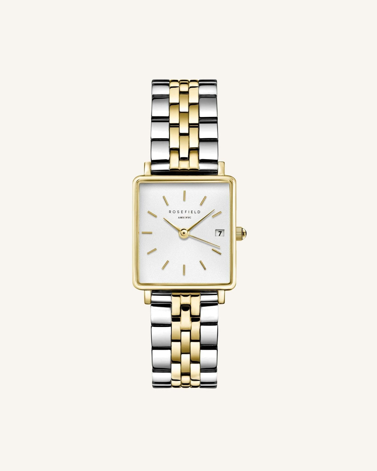 Boxy XS Silber Gold Duo - Mit Gravur QMWSSG-Q023_Engrave,leftcolumn