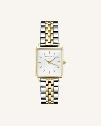 Boxy XS Silber Gold Duo - Mit Gravur QMWSSG-Q023_Engrave,leftcolumn