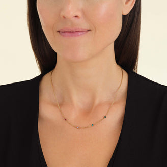 Halskette 4 Geburtssteine N-Gold-4,leftcolumn,