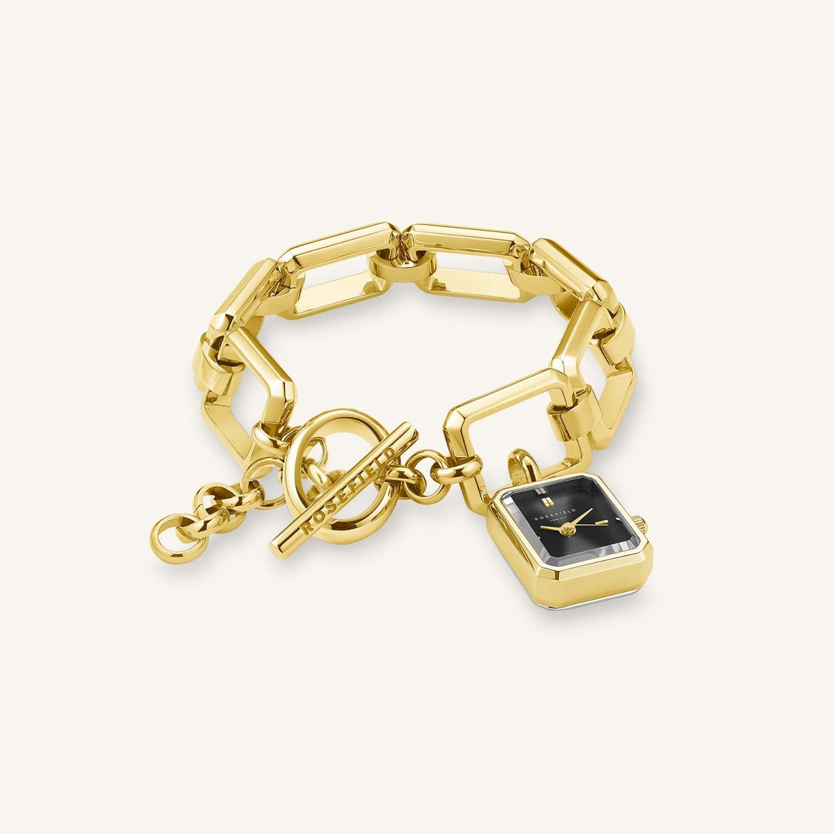 Octagon Chain Gold Schwarz-Mit Gravur SBGSG-O66_Engrave,leftcolumn