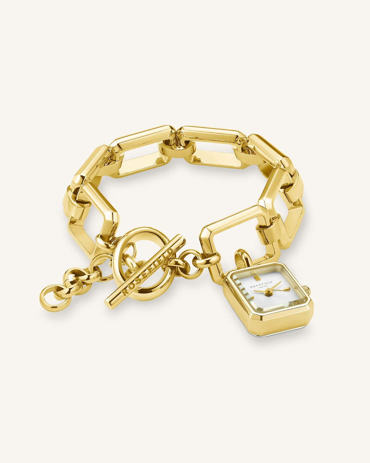Octagon Charm Chain Gold - Mit Gravur SWGSG-O52_Engrave,leftcolumn