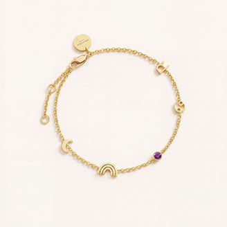 Armband 5 Charms B-Gold-5,leftcolumn