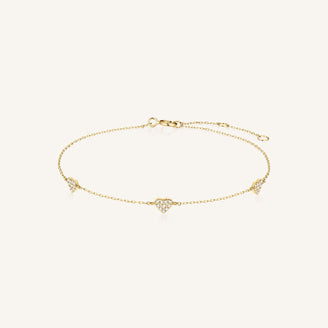 Armband Triple Heart Pave leftcolumn,
