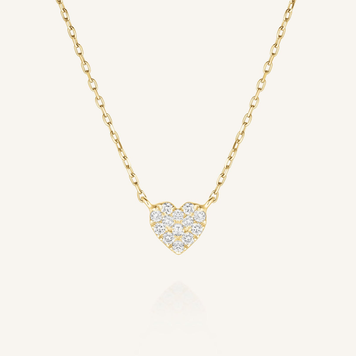 Pave Heart Halskette leftcolumn,