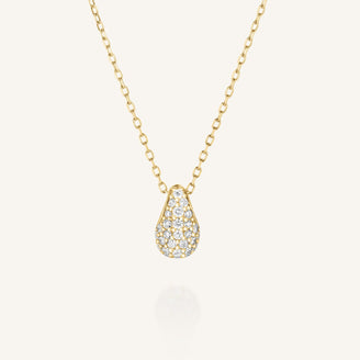 Teardrop Pave Halskette leftcolumn,