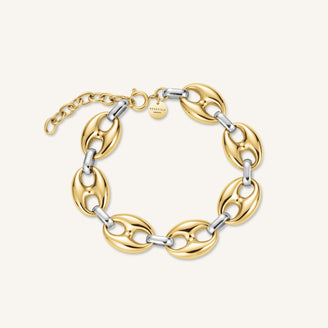 Zweifarbiges Kaffeebohnen-Armband leftcolumn