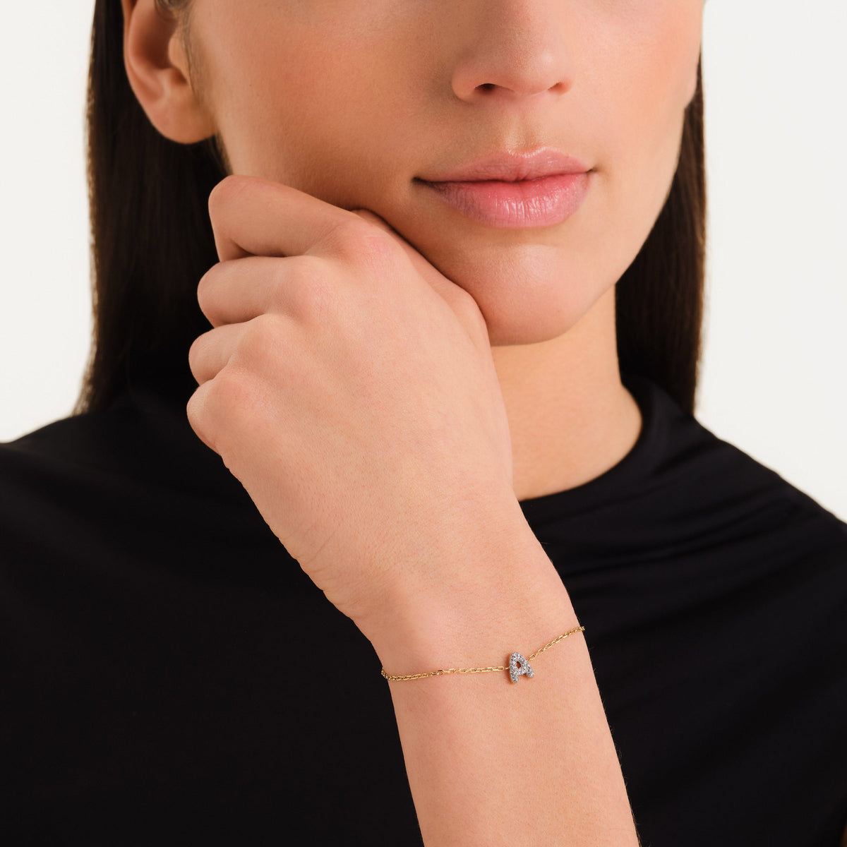 Kristall buchstabe A Armband leftcolumn