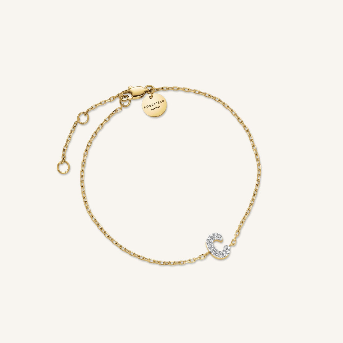 Kristall buchstabe C Armband lefcolumn
