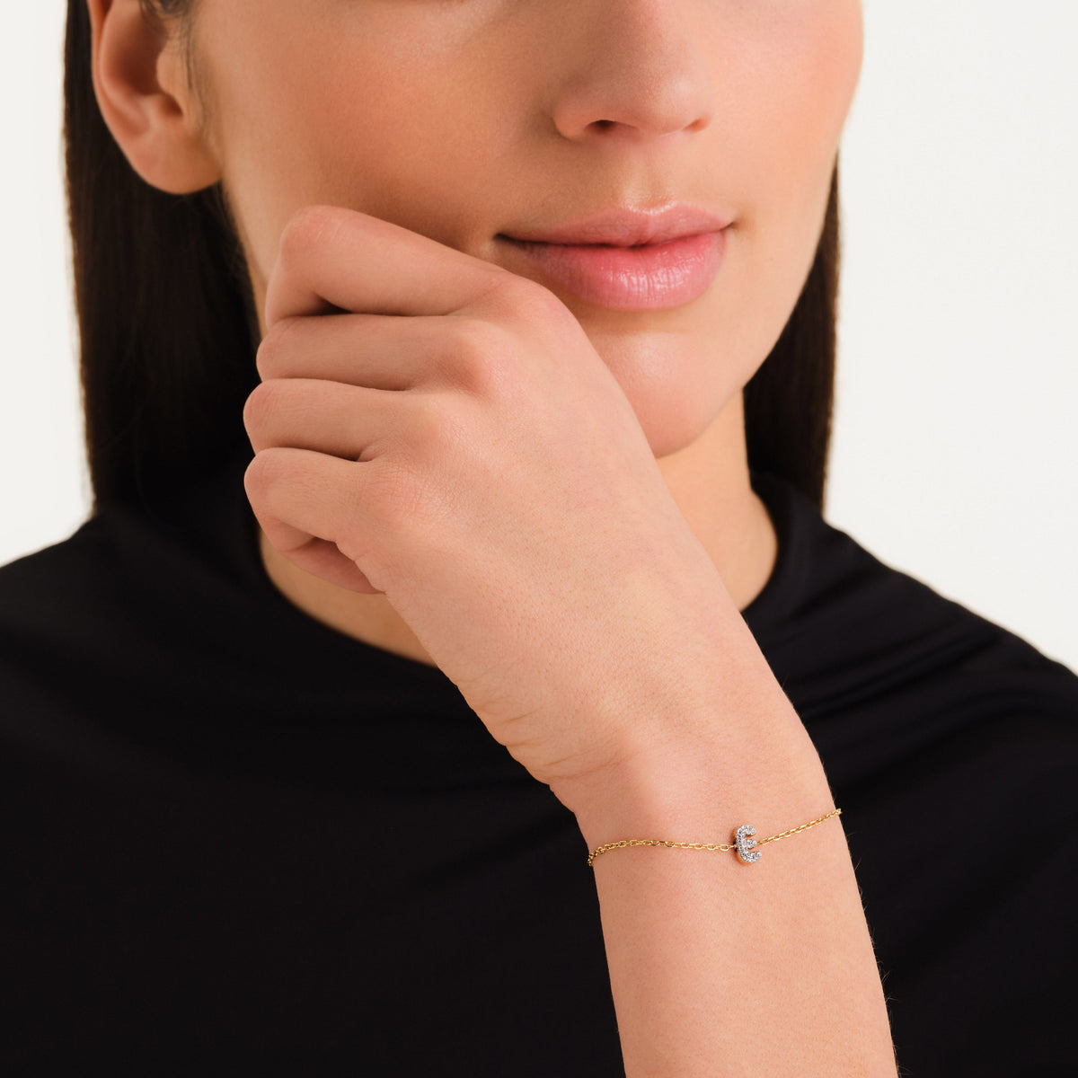 Kristall buchstabe E Armband leftcolumn