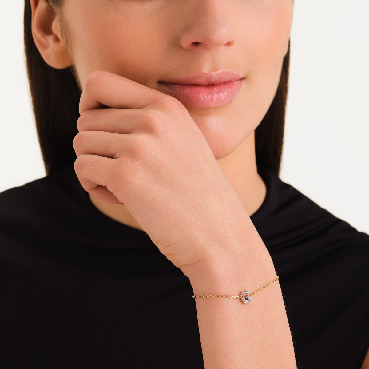 Kristall buchstabe G Armband leftcolumn