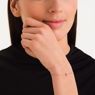 Kristall buchstabe I Armband leftcolumn