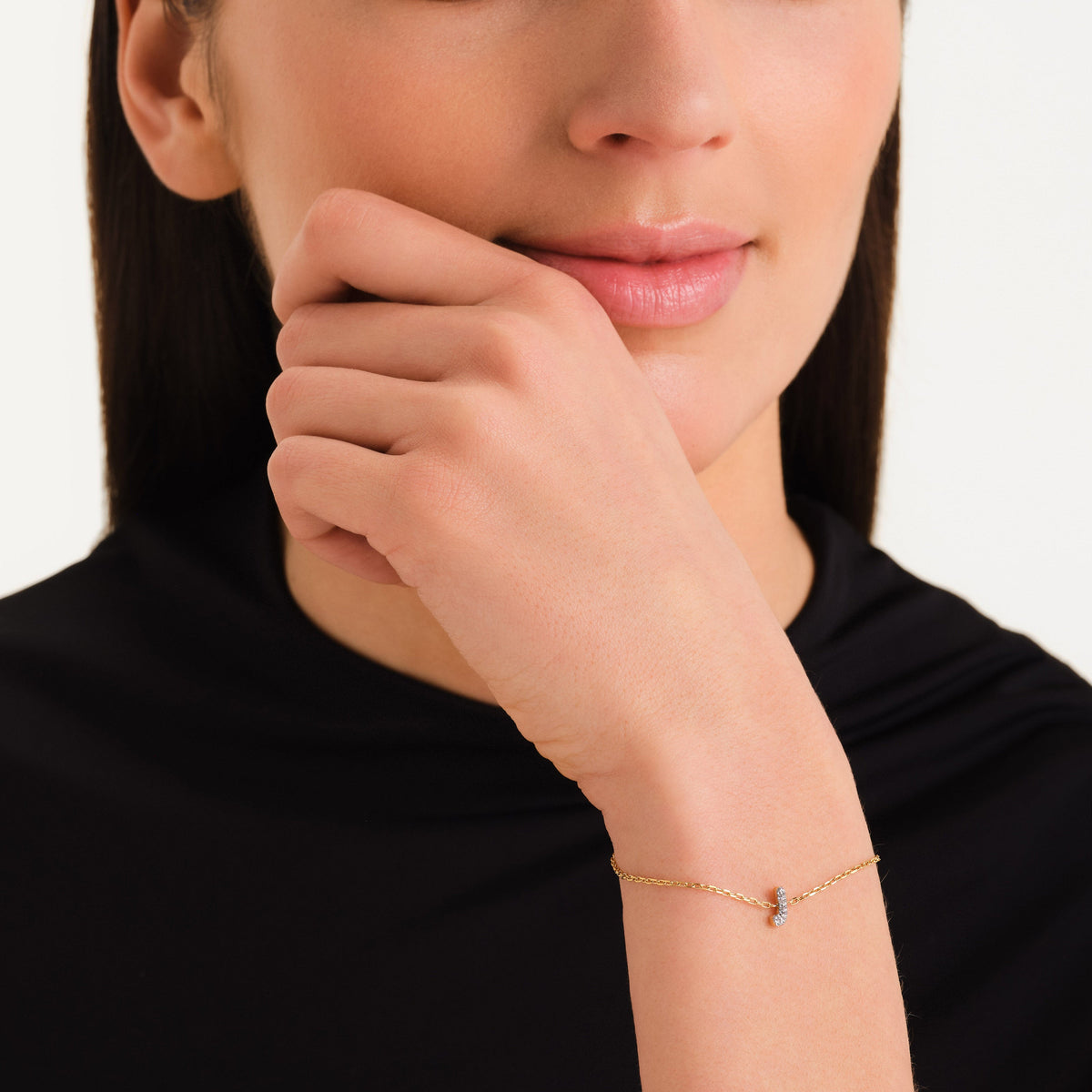 Kristall buchstabe J Armband leftcolumn