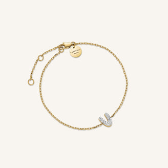 Kristall buchstabe V Armband leftcolumn