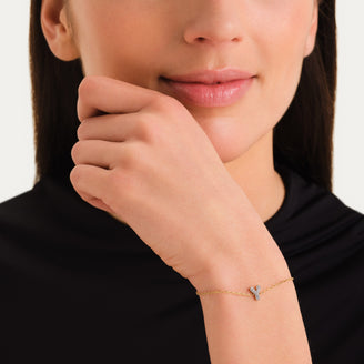 Kristall buchstabe Y Armband leftcolumn
