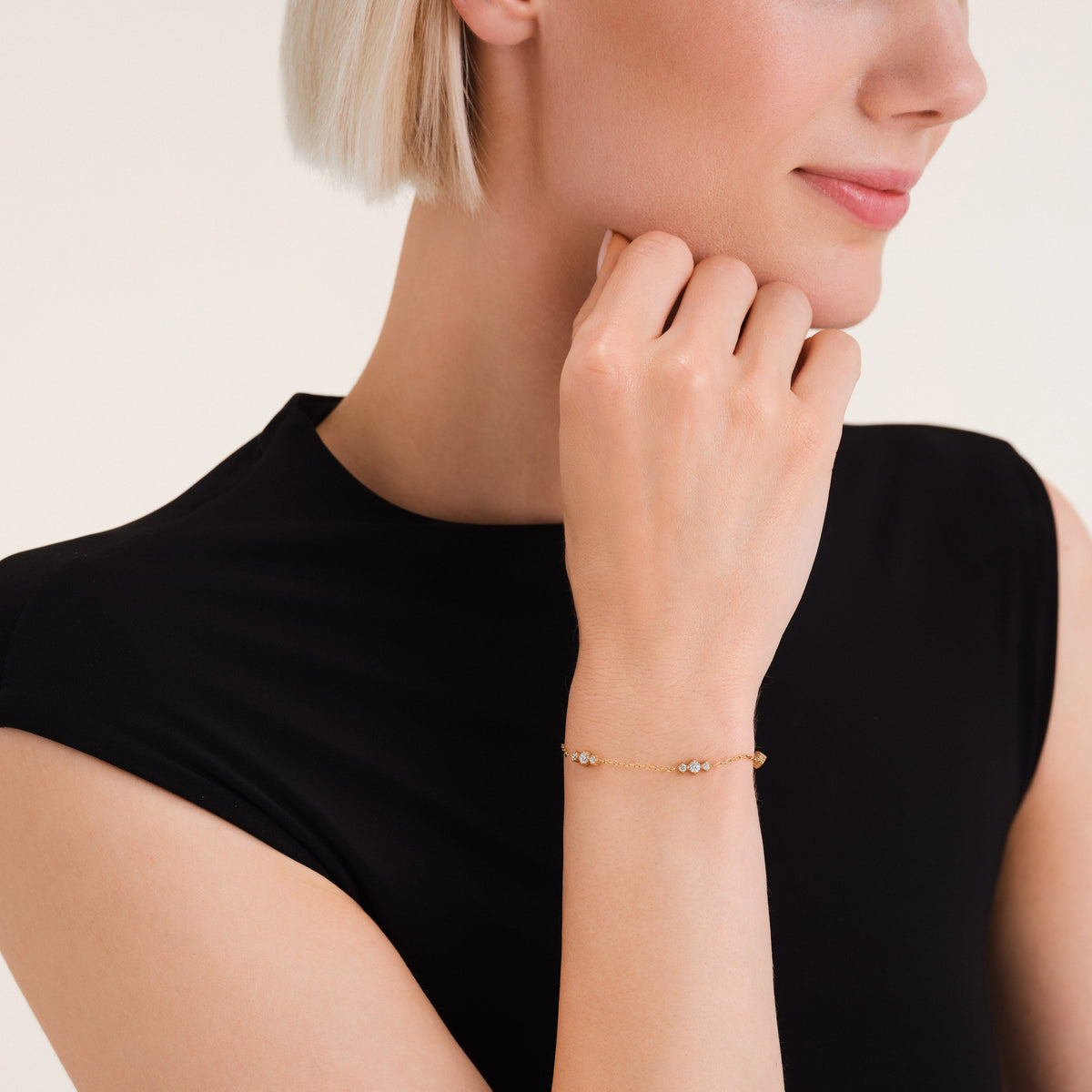 Dreifaches Steine-Armband JBTCS-J1021,leftcolumn