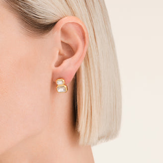 Doppelte Octagon Ohrstecker leftcolumn