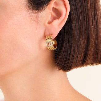 Feine Octagon Creolen leftcolumn,