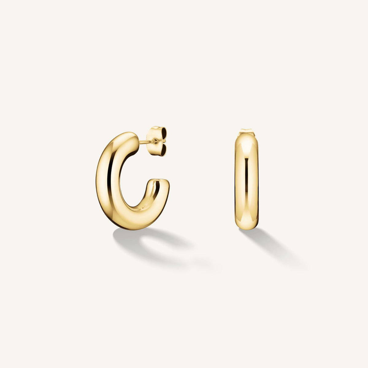 Mittelgrosse dicke Creolen JESHG-J931,leftcolumn