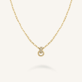 Halskette mit Kristall Schleife leftcolumn