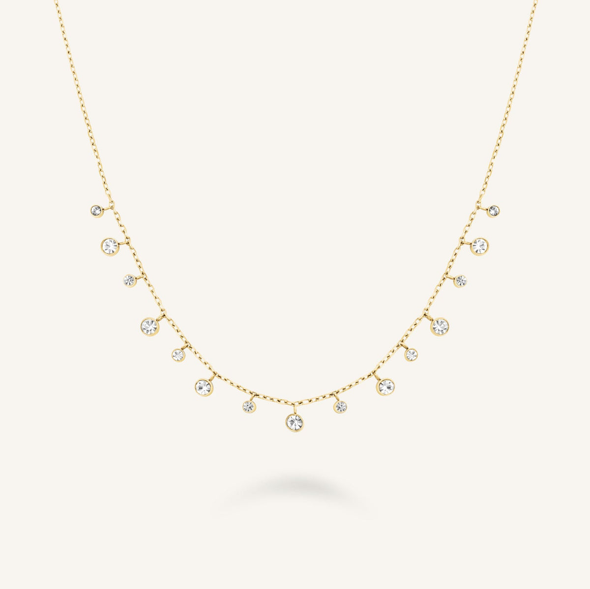 Halskette Mit Baumelnden Kristallen leftcolumn,