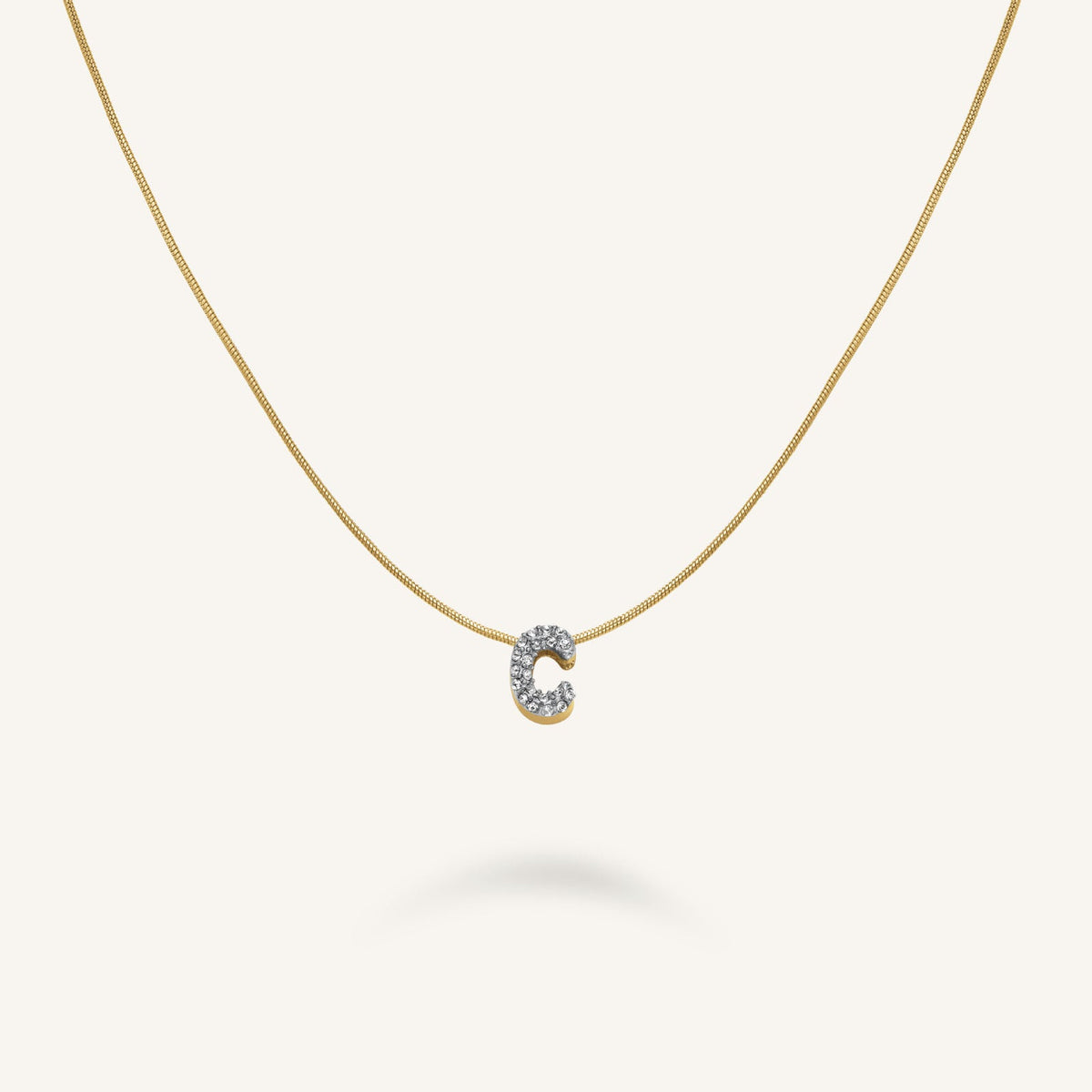 Kristall buchstabe C Halskette leftcolumn