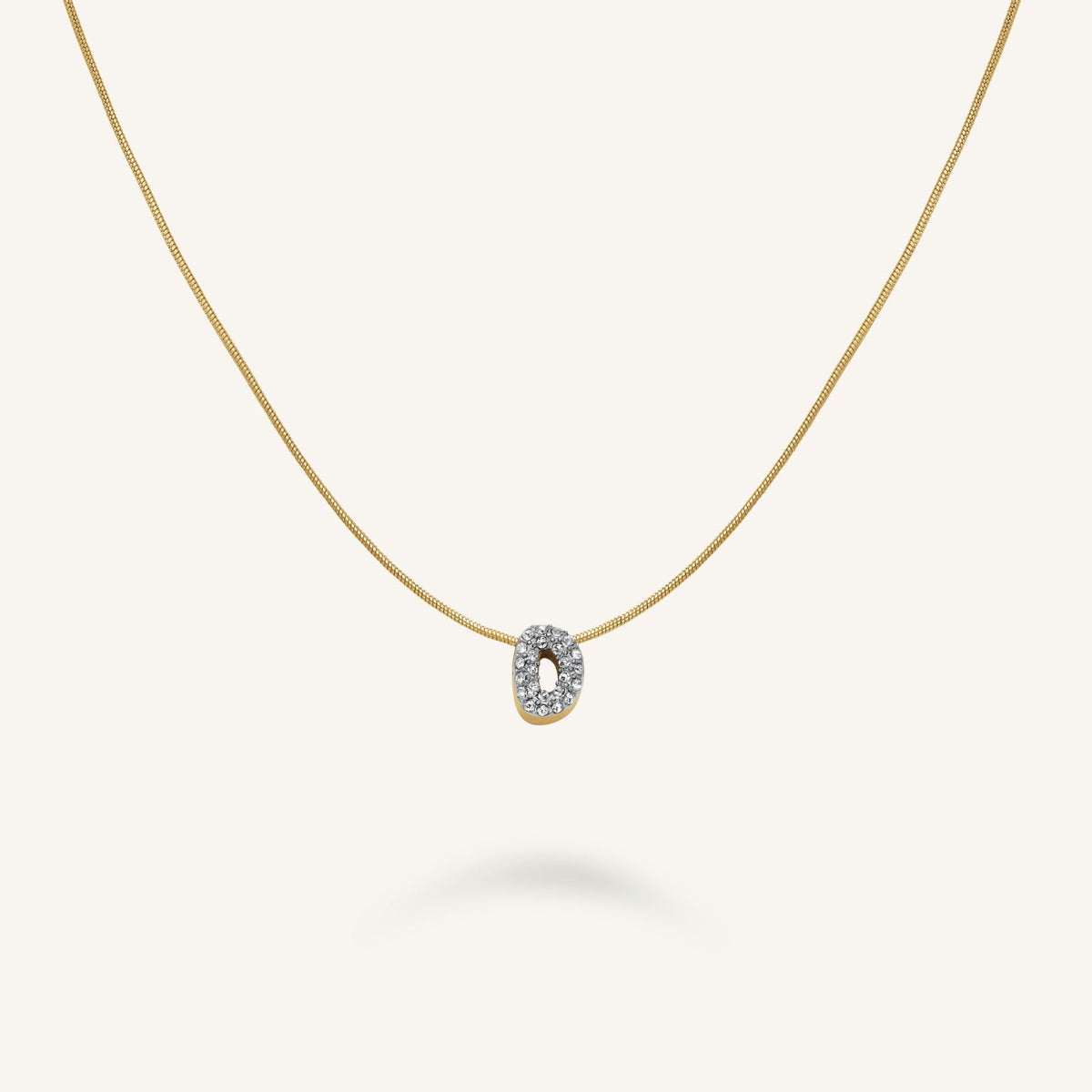 Kristall buchstabe D Halskette leftcolumn