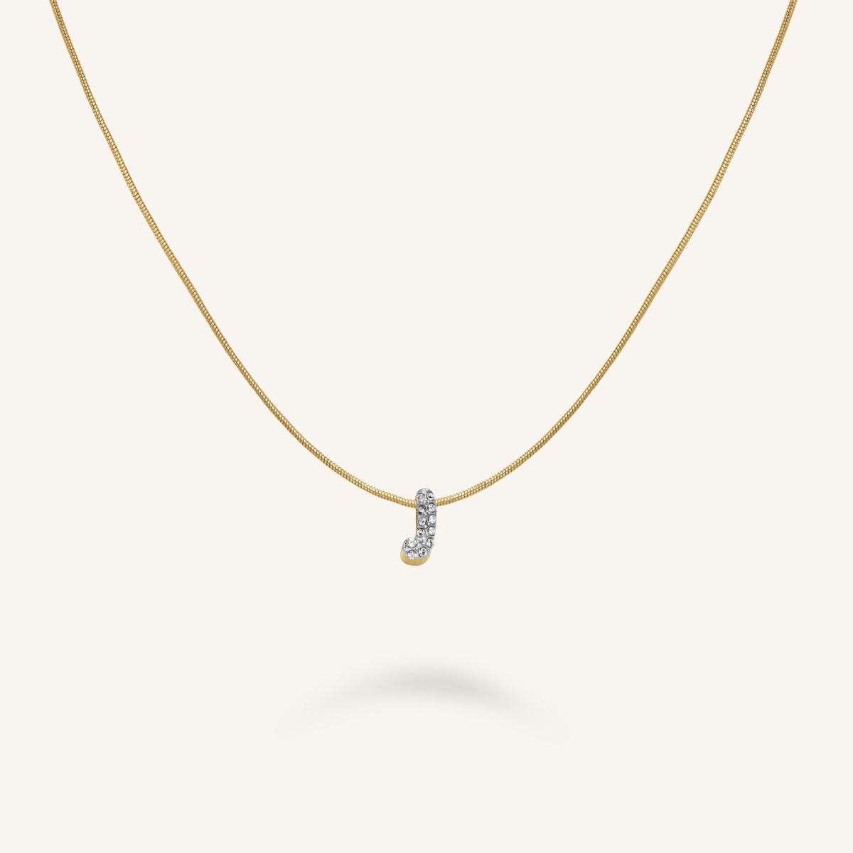 Kristall buchstabe J Halskette leftcolumn