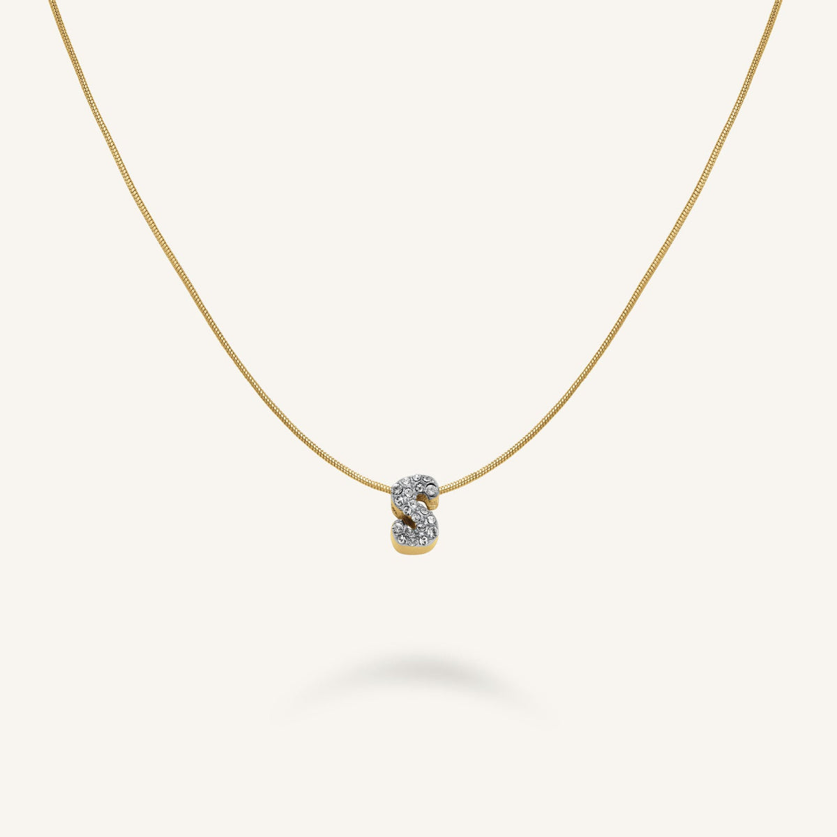 Kristall buchstabe S Halskette leftcolumn