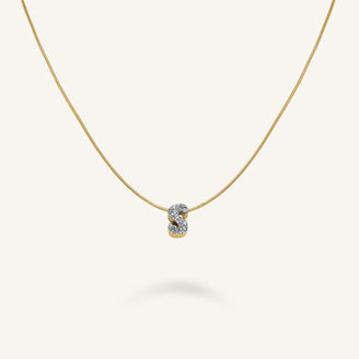 Kristall buchstabe S Halskette leftcolumn