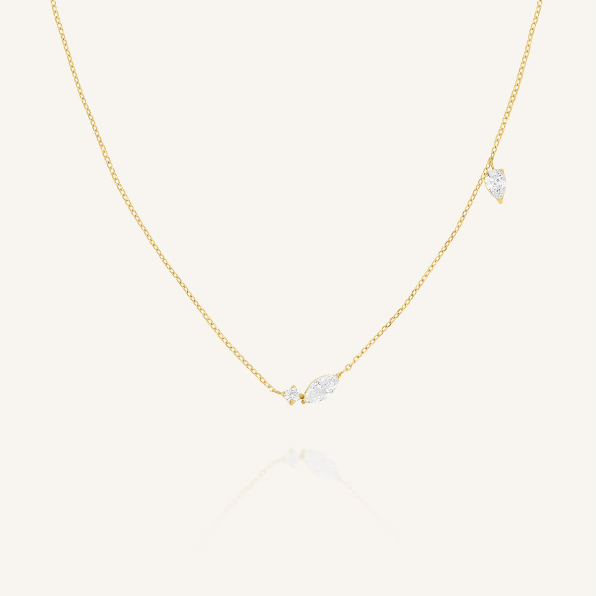 Halskette mit gemischten Kristallen JNMSG-J1306,leftcolumn,