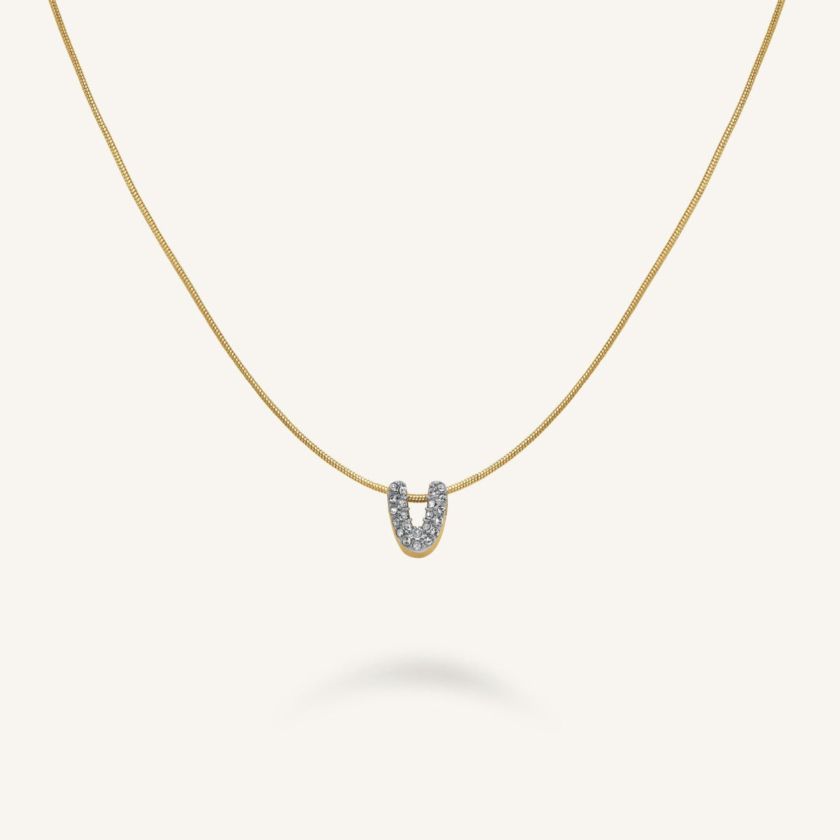 Kristall buchstabe V Halskette leftcolumn