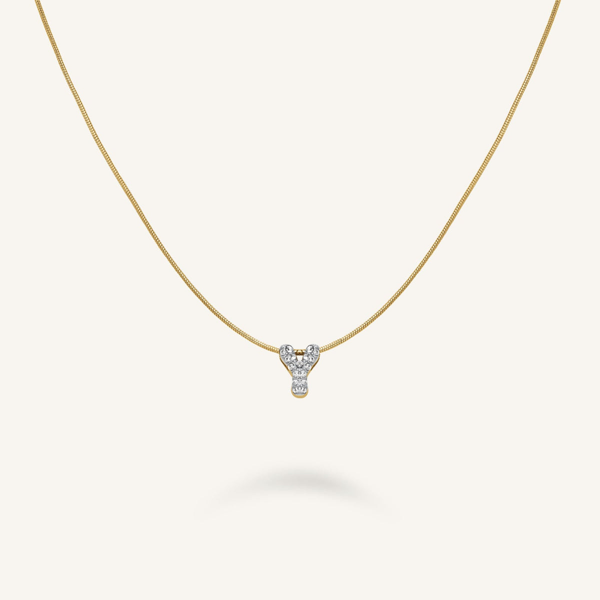 Kristall buchstabe Y Halskette leftcolumn