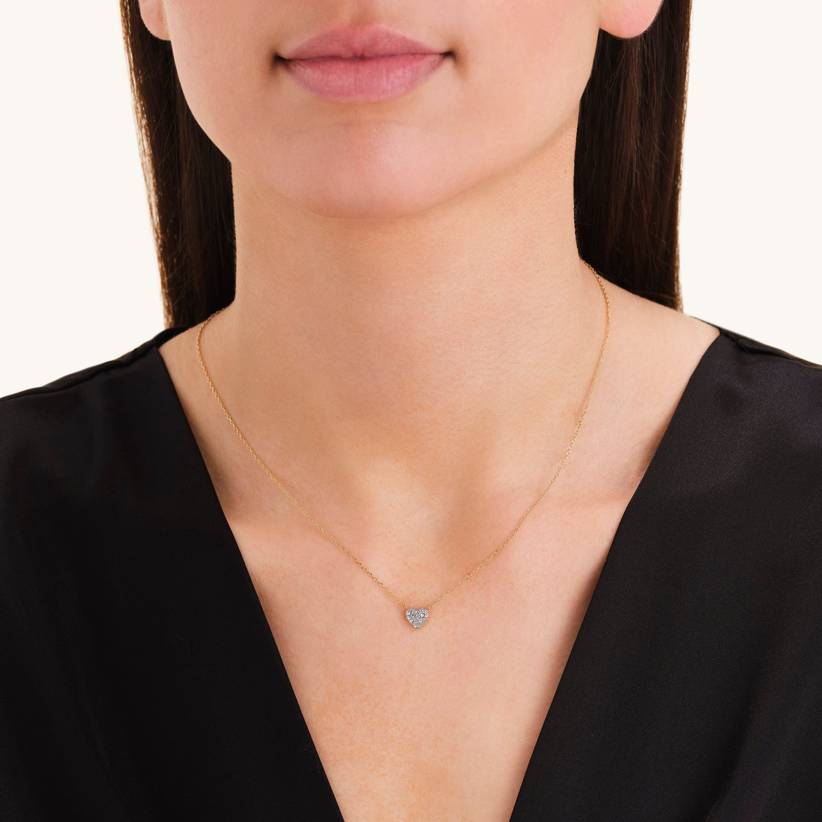 Pavé-Herz-Halskette leftcolumn,JNPHG-J1273